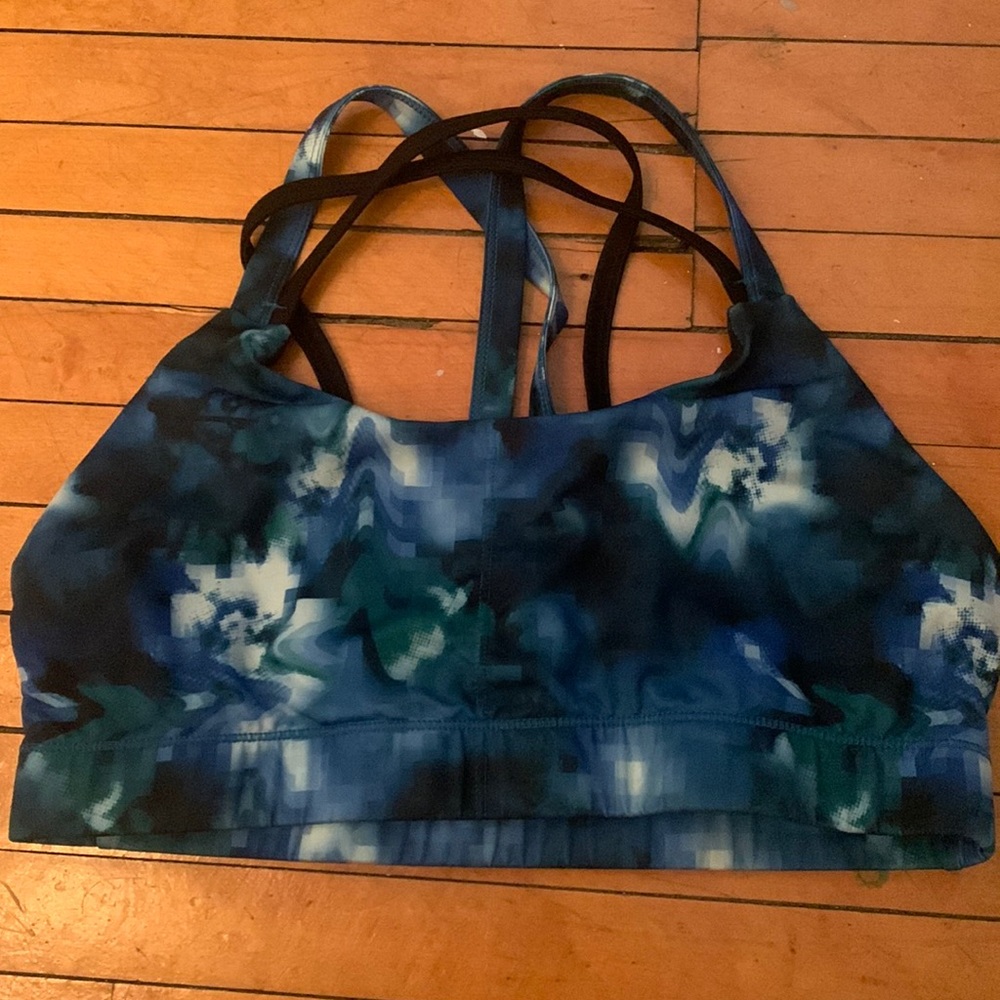 Strappy sports bra